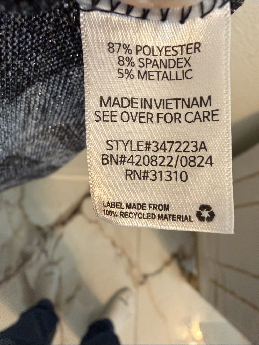 I.N. Studio Black & Gray Plaid Cowl-Neck Tie-Hem Sweater - Picture 3 of 6
